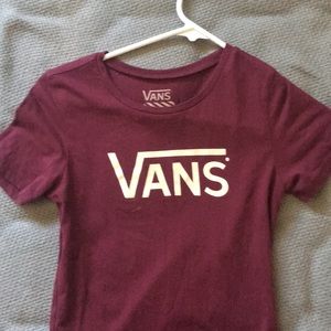 MAROON VANS SHIRT